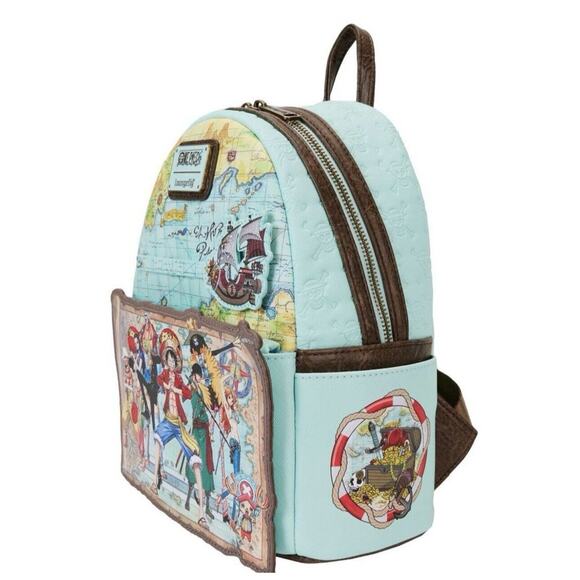 Loungefly One Piece 25th Anniversary Straw Hat Pirates Mini Backpack NWT - Picture 2 of 7
